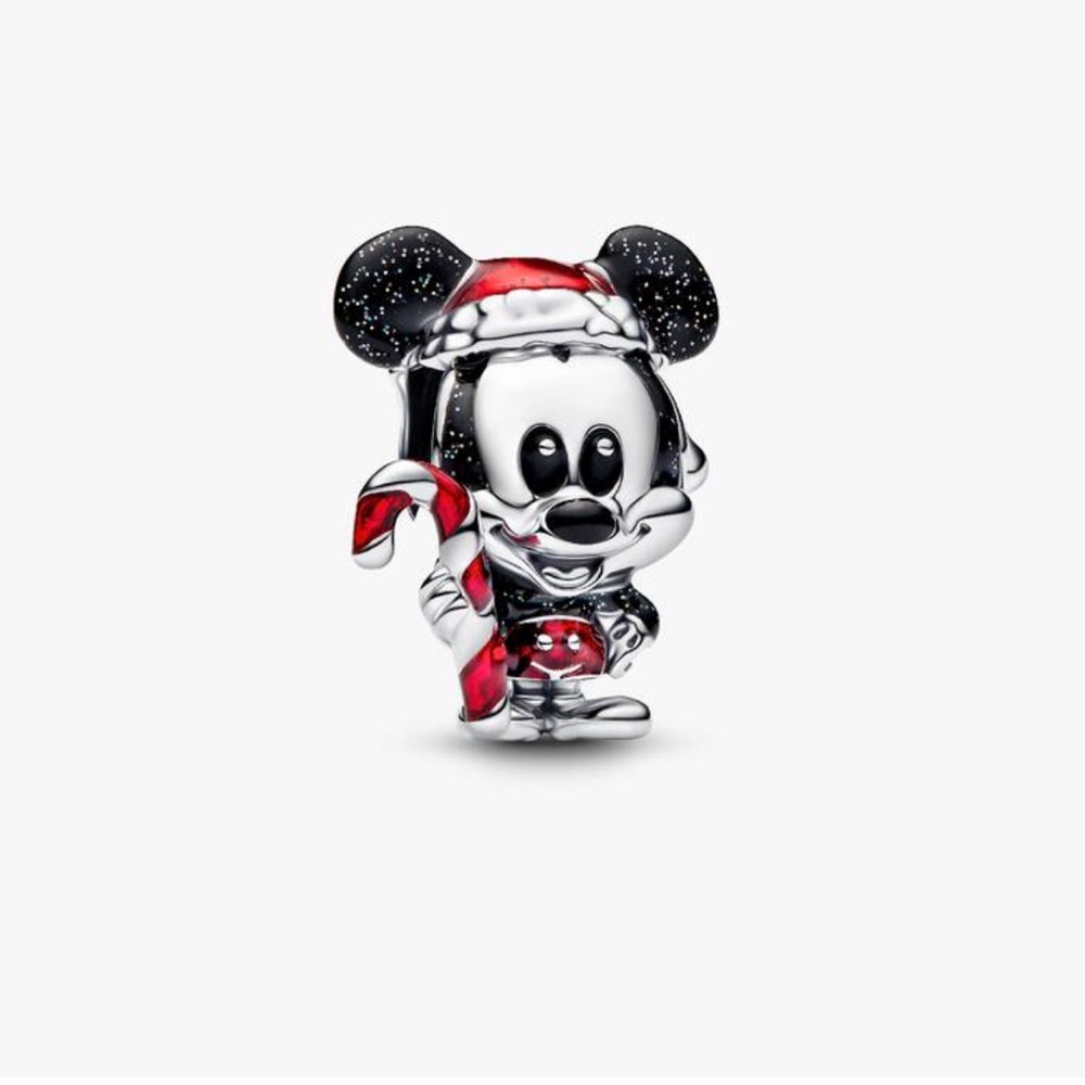 Authentic Pandora Disney Mickey and Minnie Christmas Charm Duo - NWOT - Picture 2 of 9
